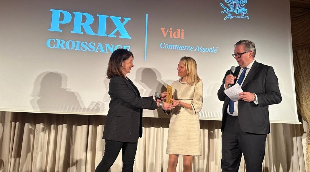 Vidi remporte le prix de la croissance – catégorie commerce associé aux Awards 2024 organisés par l’Express et la FCA